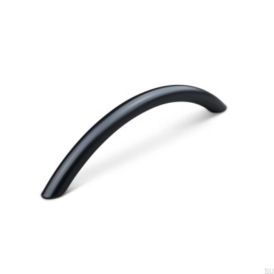 Marseille 128 oblong furniture handle, metal, matt black