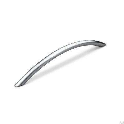 Marseille 192 oblong furniture handle, brushed silver