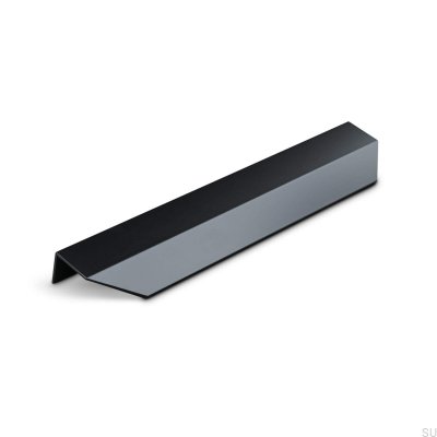 Modena 200 edge furniture handle, metal, matt black