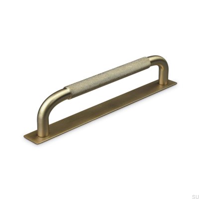 Oblong furniture handle Perugia 160 Brushed Gold