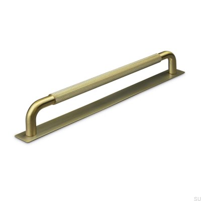 Perugia Stripe 224 Brushed Gold oblong furniture handle