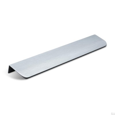 Poppi 232 edge furniture handle, brushed silver