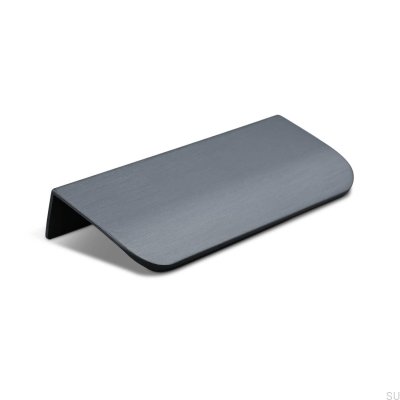 Poppi 96 edge furniture handle, metal, matt black