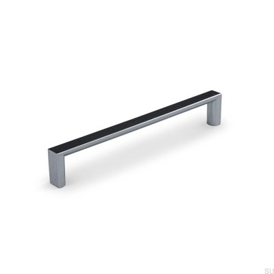 Oblong furniture handle Sala 160, polished chrome