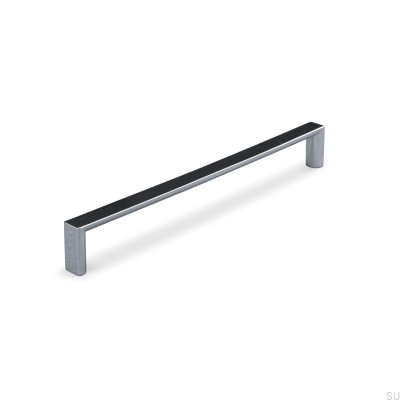 Oblong furniture handle Sala 192, polished chrome