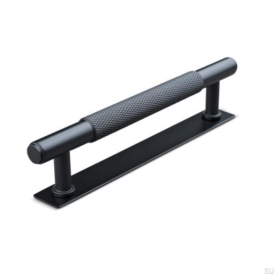 Salo 128 oblong furniture handle, metal, matt black