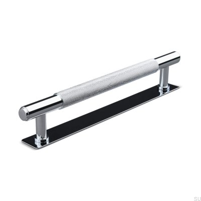Salo 160 oblong furniture handle, polished chrome