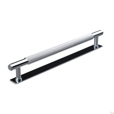 Salo 224 oblong furniture handle, polished chrome
