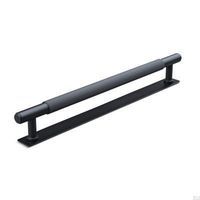 Salo Stripe 224 oblong furniture handle, metal, matt black