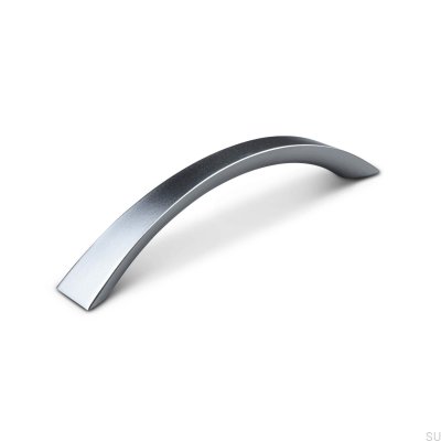 Terni 128 silver oblong furniture handle