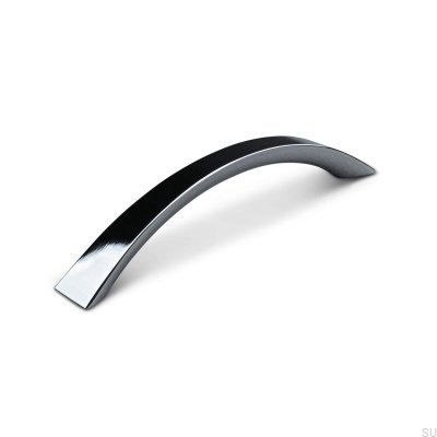 Terni 128 oblong furniture handle, polished chrome
