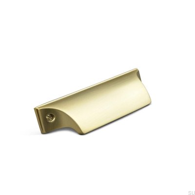 Trani 64 Brushed Gold shell furniture handle