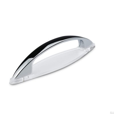 Trevi 96 longitudinal furniture handle, polished chrome