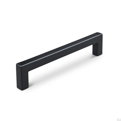 Tripoli 128 oblong furniture handle, metal, matt black