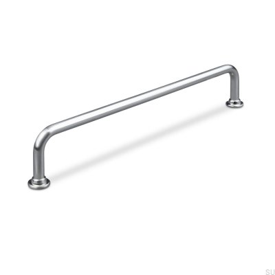 Venosa 192 oblong furniture handle, brushed silver