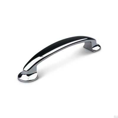 Vittoria 96 oblong furniture handle, polished chrome