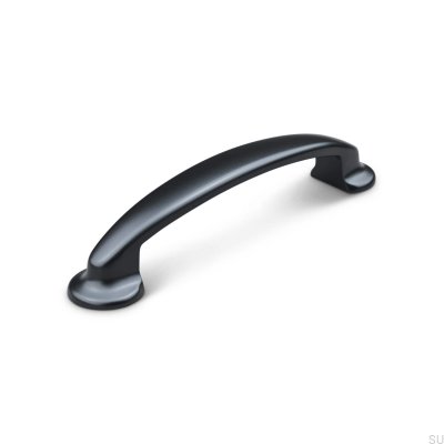 Vittoria 96 oblong furniture handle, metal, matt black