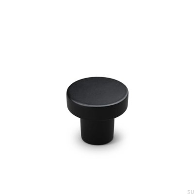 Agno 28 metal furniture knob, matt black