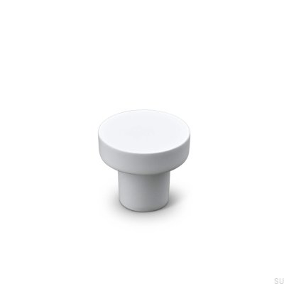 Agno 28 metal furniture knob, matt white