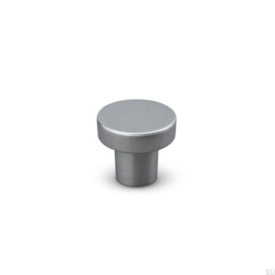 Agno 28 Brushed Silver furniture knob