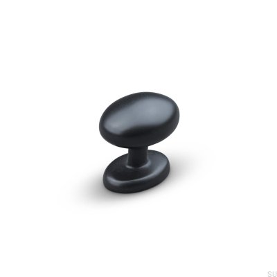 Atri Metal furniture knob, Matt Black