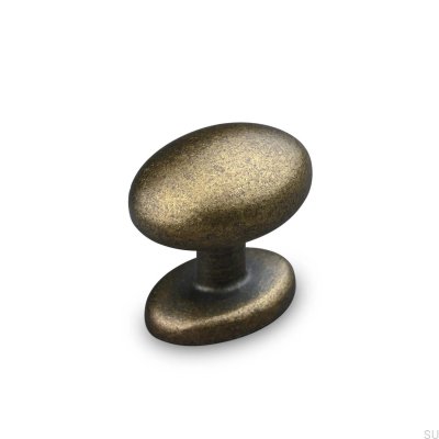 Atri Metal furniture knob, oxidized