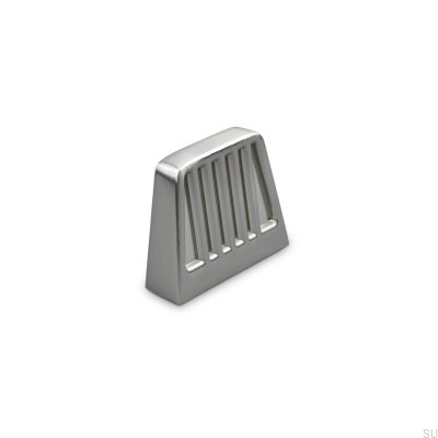 Ferrara silver brushed furniture knob