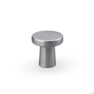 Garda 25 silver brushed furniture knob