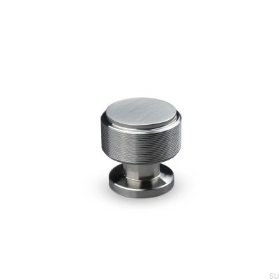 Lonato Stripe 30 Brushed Silver furniture knob