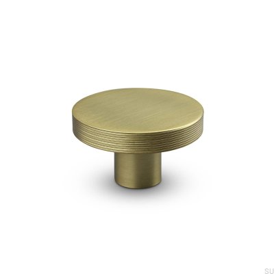 Monza Stripe 42 Brushed Gold furniture knob