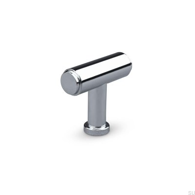 T-Bar Salo Metal Furniture Knob Polished Chrome