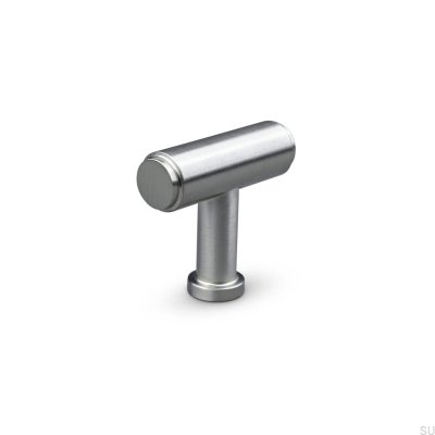 T-Bar Salo Metal Furniture Knob Brushed Silver