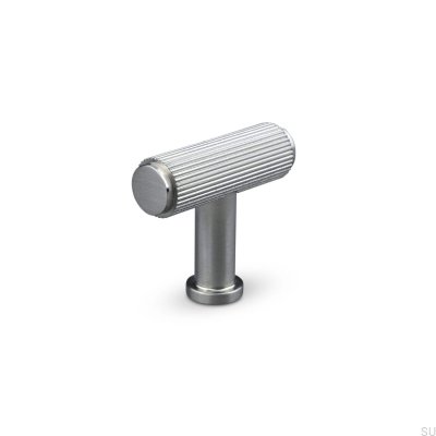 T-Bar Salo Stripe Brushed Silver furniture knob