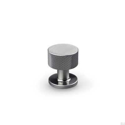 Sassari 25 Brushed Silver furniture knob