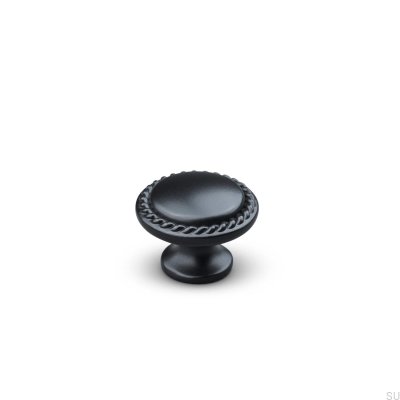 Sora 30 metal furniture knob, matte black