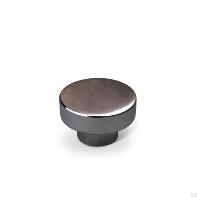 Vasto 34 furniture knob, polished chrome