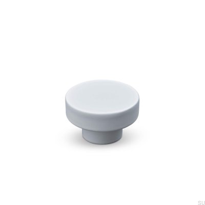 Vasto 34 Metal Furniture Knob, Matt White