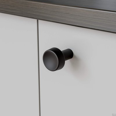 Hjo 25 metal furniture knob, matt black
