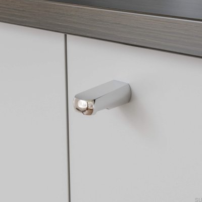 Visby furniture knob, polished chrome