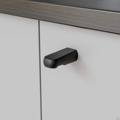 Visby metal furniture knob, matt black