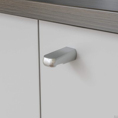 Visby Silver Brushed Furniture Knob