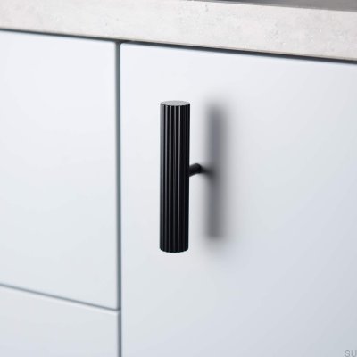 T-Bar Smögen Furniture Knob Matte Black Metal (2 pieces)