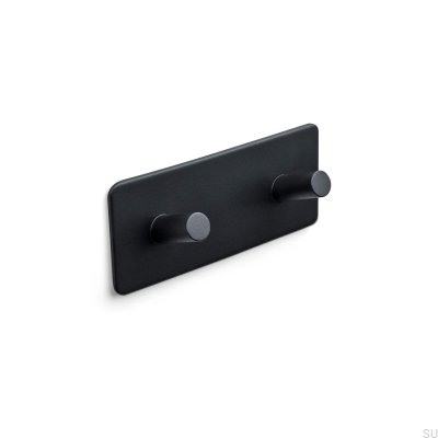 Nantes 120-2 wall hanger, metal, matt black