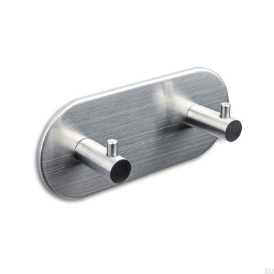 Tours 120-2 wall hanger, brushed silver