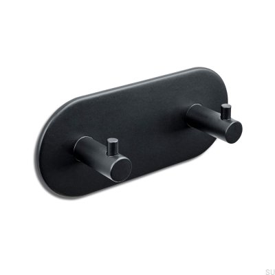 Tours 120-2 wall hanger, metal, matt black