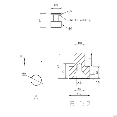 Dijon 19-1 wall hanger, polished chrome