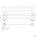 17000065--Wieszak-na-ręcznik-Dijon-Podwójny-Chrom-Polerowany-Skandynawskie-Uchwyty_2