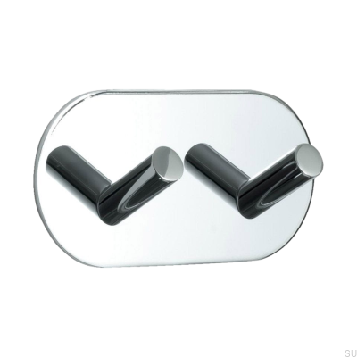 Base 100-2 wall hanger Polished chrome