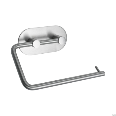 Base 100 classic toilet paper holder, brushed steel