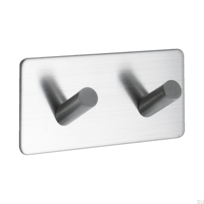 Base 200-2 wall hanger Brushed steel